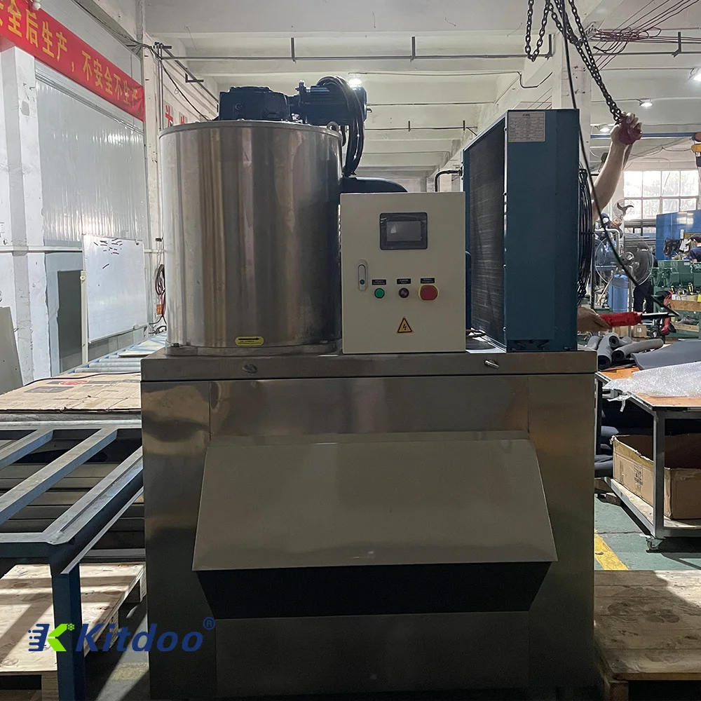 Catering Retail Commercial High Efficiency Ice Machine Automated Industrial Flake Ice Machine
