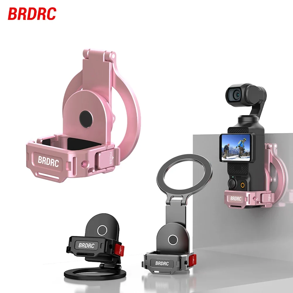 Magnetische Halterung für DJI Pocket 3/4 Teleprompter, magnetischer Ständer, Live-Streaming-Halterung, Erweiterungsadapter, Fotografie-Zubehör
