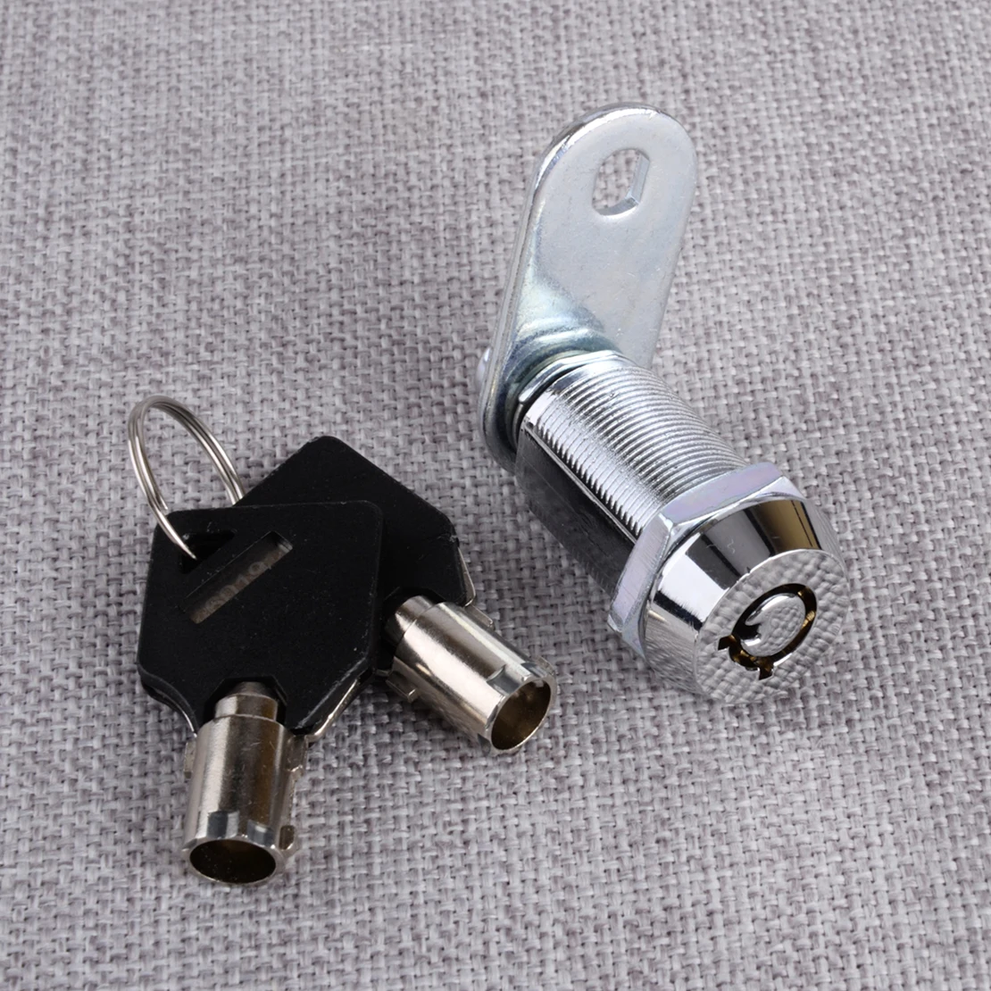 

1-1/8" Door Cam Lock Cylinder Washer With 2 Keys For RV Trailer Storage Compartment Motorhome Camper