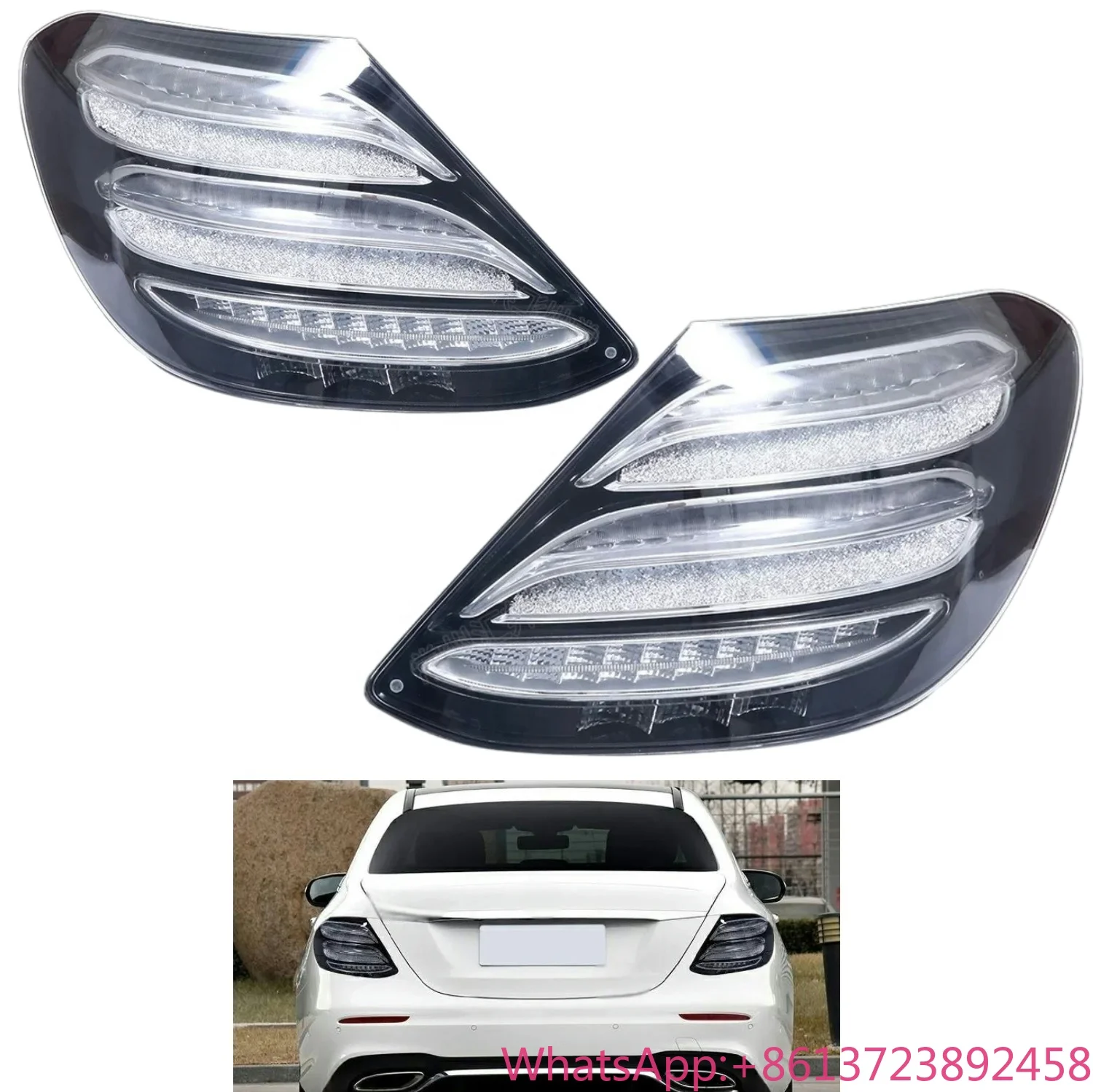 �y�Z�[�����zE�N���X W213 LED���A�e�[�����C�g 2016-2020 �A�b�v�O���[�h �x���g�X�g���[�}�[ �X�e�A�����O���� LED�e�[�������v �E�C���J�[ �e�[�����C�g �x���c�p