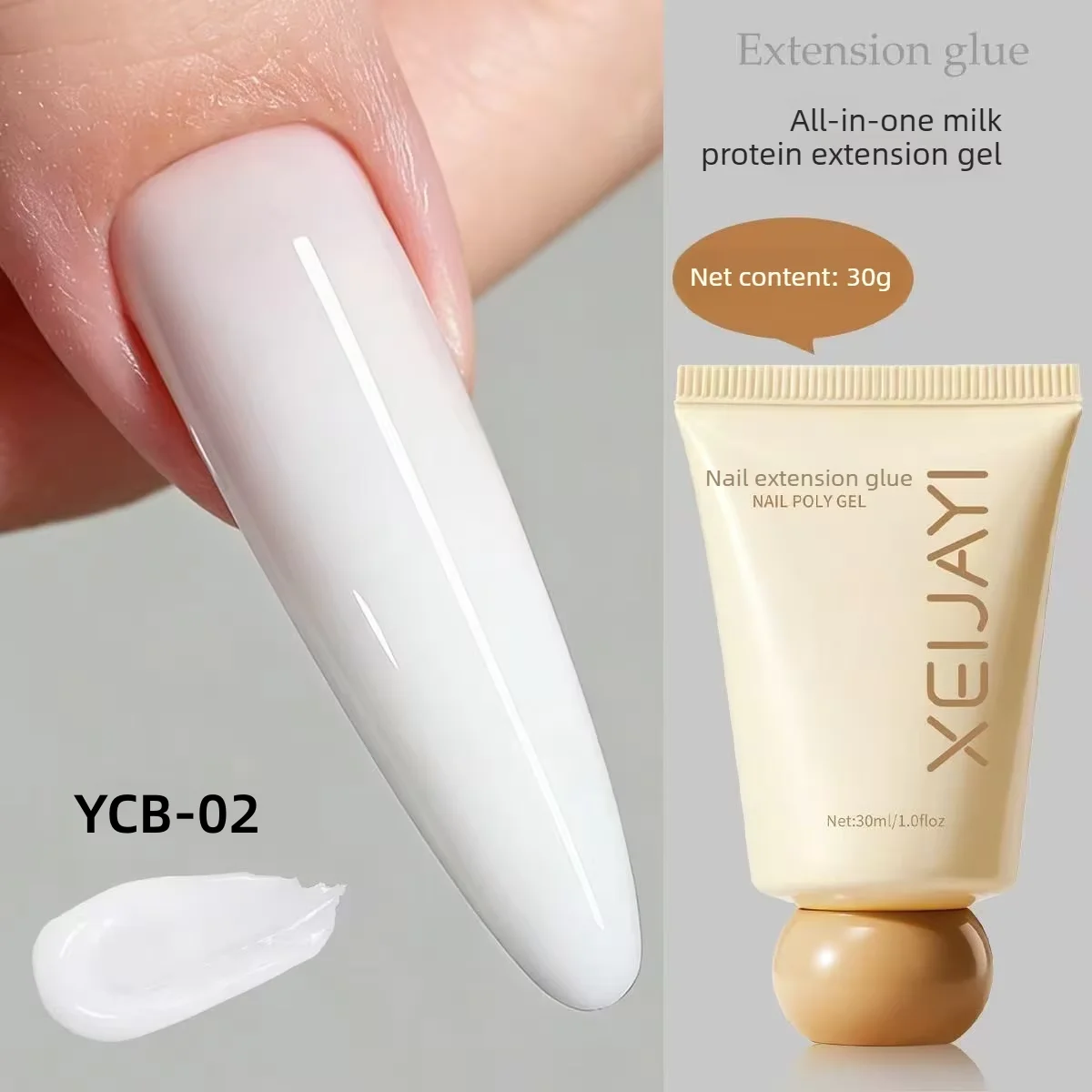 Nagelverlängerungs-Gel Gehärtetes Gel Ohne Blasen 15 Farben Poly-Gel Nagelkunst Aufbaugel für Verlängerungen 30ml Maniküre-Zubehör – Detail 7