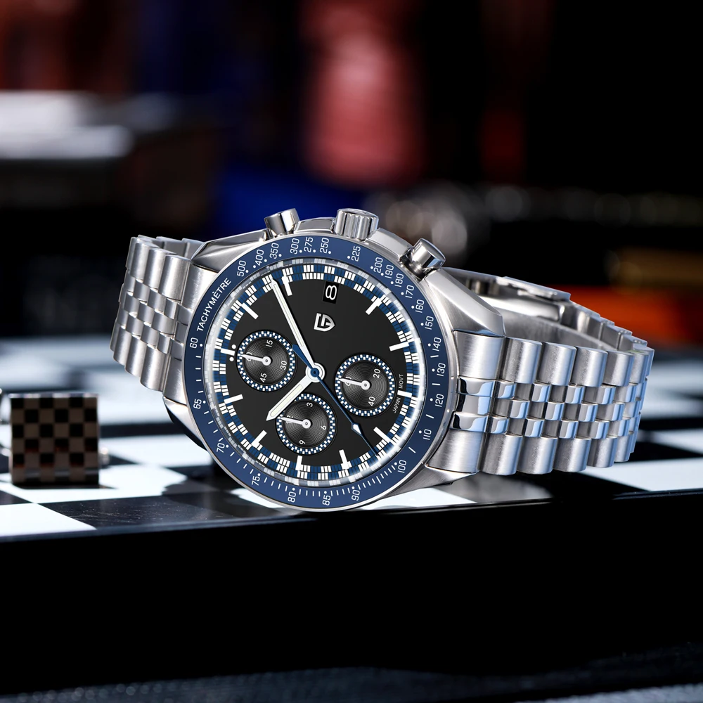 

PAGANI DESIGN 2026 New Men's Watches Racing Chronograph Sport Quartz Watch Men Japan VK67 Movt AR Sapphire crystal Wristwatch