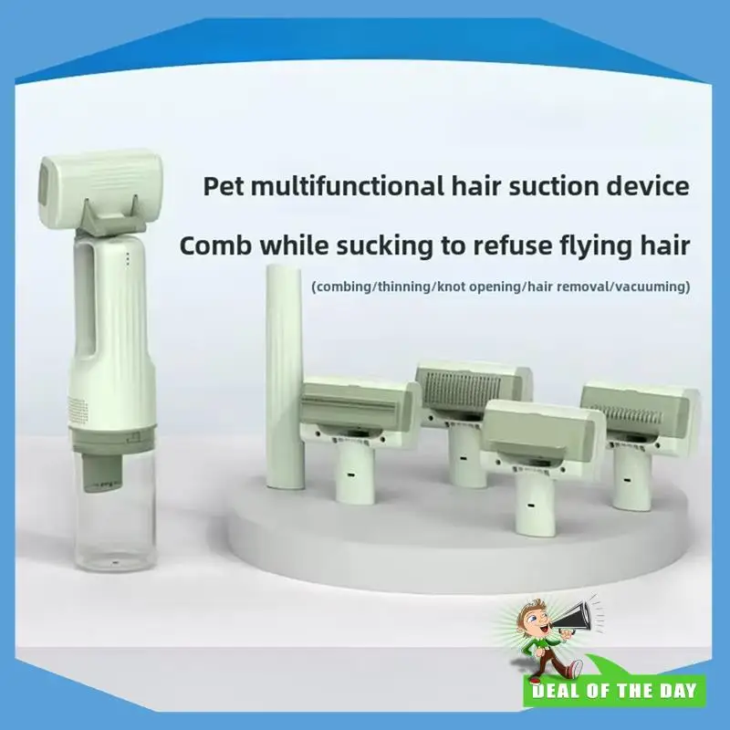 

24-Hour Delivery Pet Multifunctional Beauty Cleaning Hair Trimmer Low Audio Cat Dog Electric Suction Floating Hair Shaving Artif