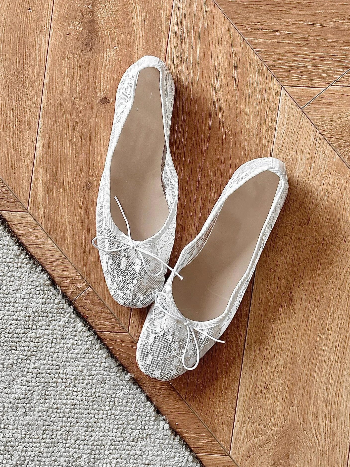summer-new-design-hollow-out-ballet-flats-women's-outdoor-wear-knot-mesh-slip-on-flat-bottom-single-shoes
