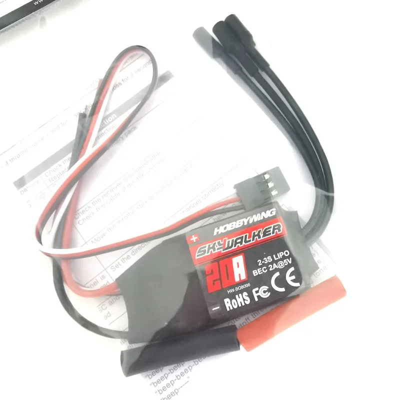 Haoying Skywalker Model Brushless Electric Tuning 12ae/20a/30a/40a/50a/60a/80a Fixed Wing Rc Aircraft Drone Esc Speed Controller