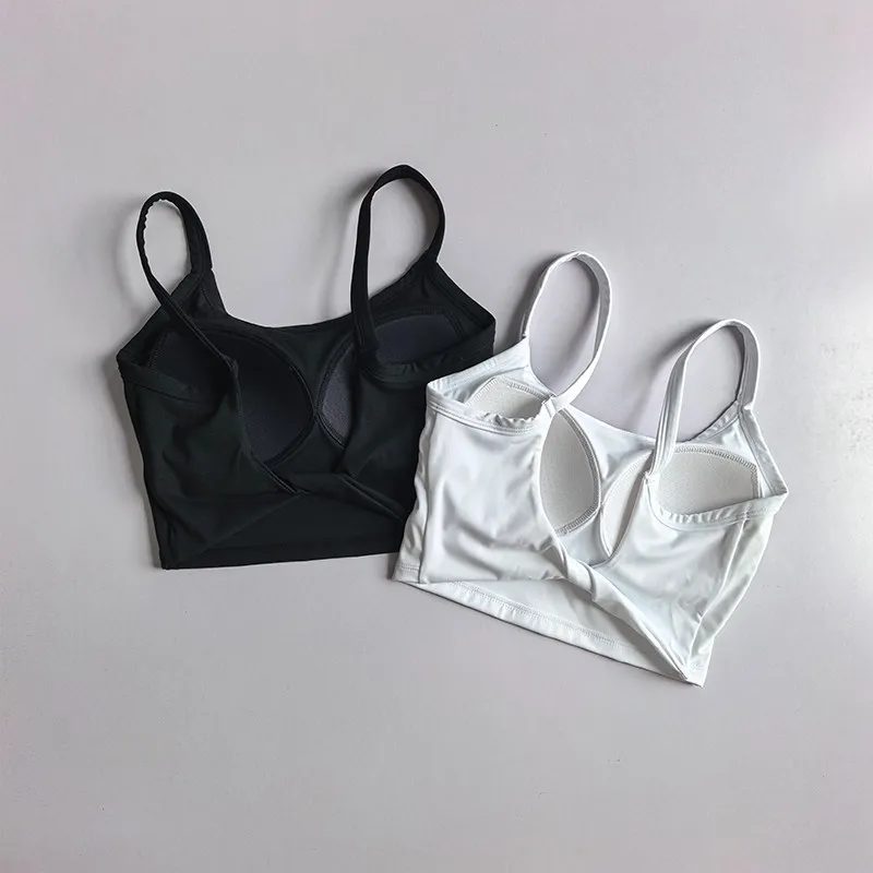 Kleines Camisole-Top für Damen, Sommer, schöner Rücken, stützend, Anti-Sagging, Yoga-Bekleidung, schnelltrocknend, All-in-One-Lauf- und Fitness-BH – Detail 8
