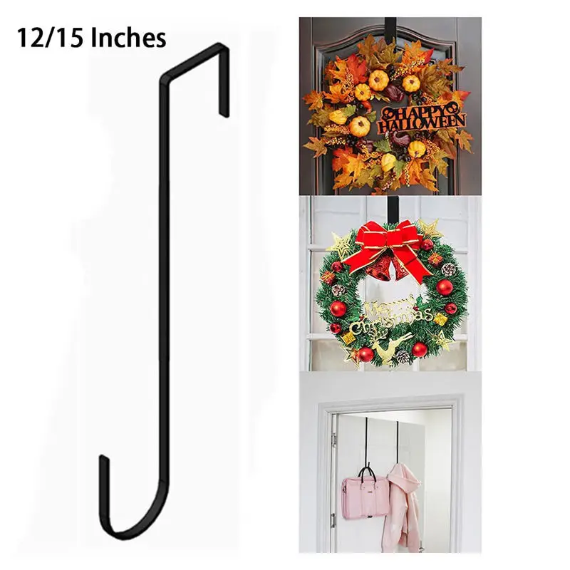 

Door Garland Hanger Large Garland Metal Hook Christmas Halloween Garland Front Door Hanger Christmas Party Household Supplies