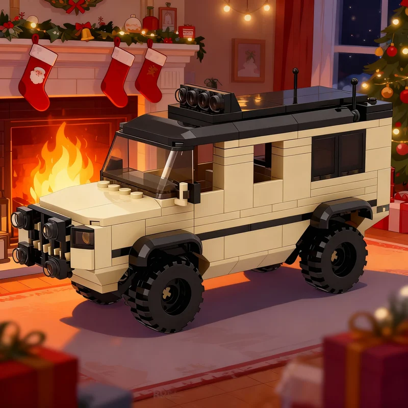 

247pcs MOC Military Scout Truck Creator Model Building Blocks Architecture Toy Idea Education Christmas Gifts Brick Kids