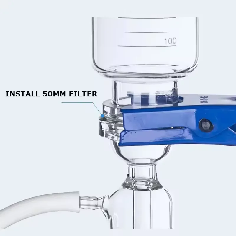 500-3000ml Glass Vacuum Filtration Membrane Buchner  Mini Pump Filter Unit Device Glass Sand Core Solvent Filtration Apparatus