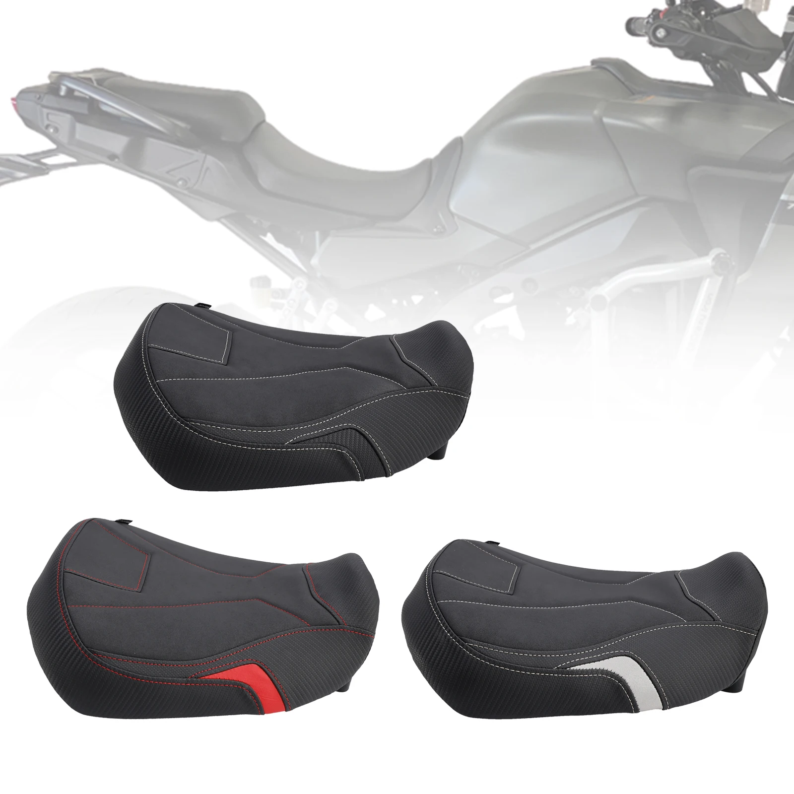

Topteng Front Driver Seat Raider Cushion Fit Black For Yamaha Tracer 9/Gt 2021-2023 22 Black