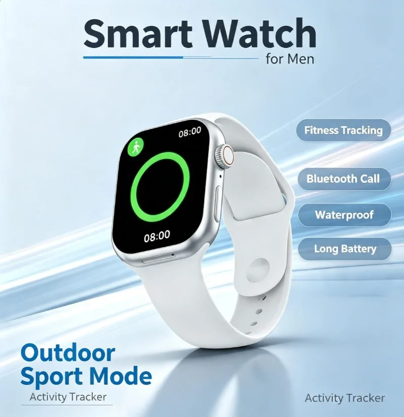 New CD20 Unisex Android Smartwatch Built‑in GPS Independent SIM Call Large Storage Outdoor Sport Fitness Watch
