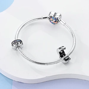 925 Bad zu Silberketten Clipe Clipe Sicherheit Aktuelle Farbbuchhaltung Original Pandora Pandora Diy Mode Frauenschmuck 12 Hauptverkäufe Pandora Silver 925 - №6