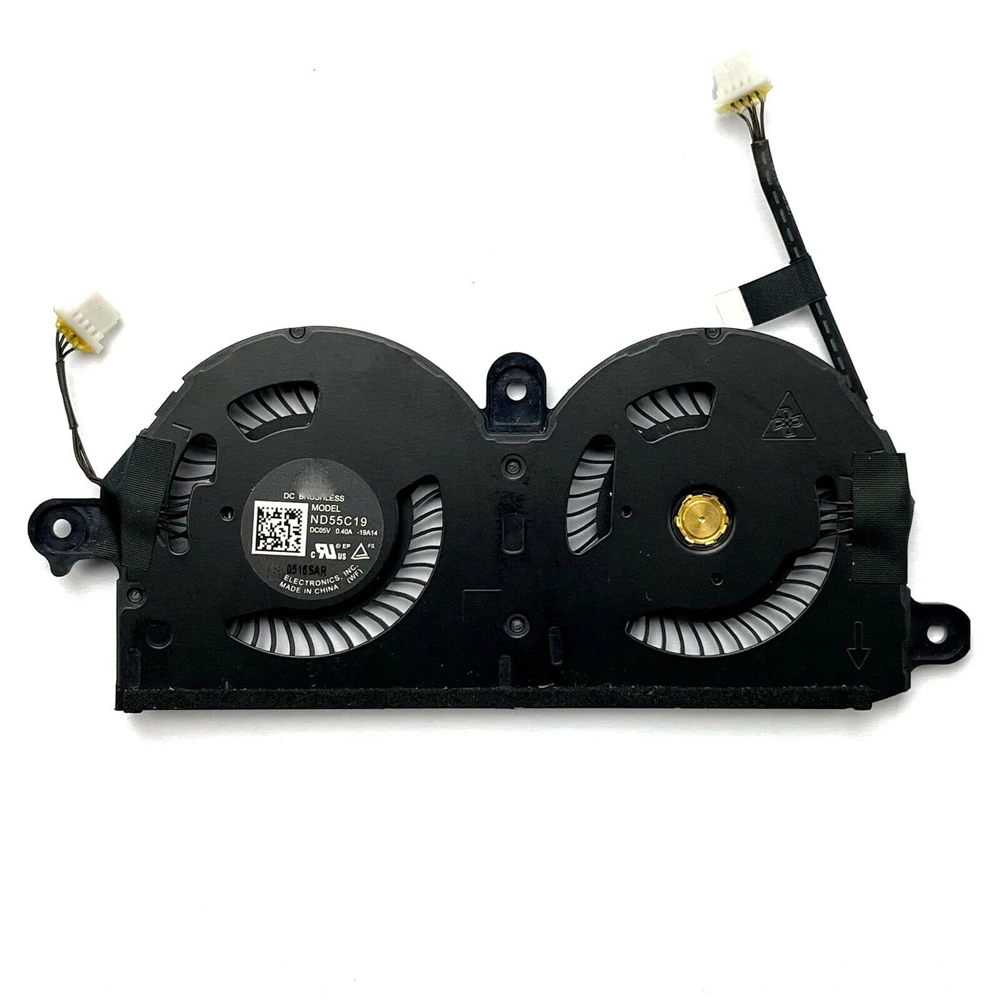 For  XPS 13 9380/7390 CPU Cooling Fan ND55C19-19A14 0980WH 980WH Laptop Internal Cooler Anti-Overheat Replacement Notebook Parts