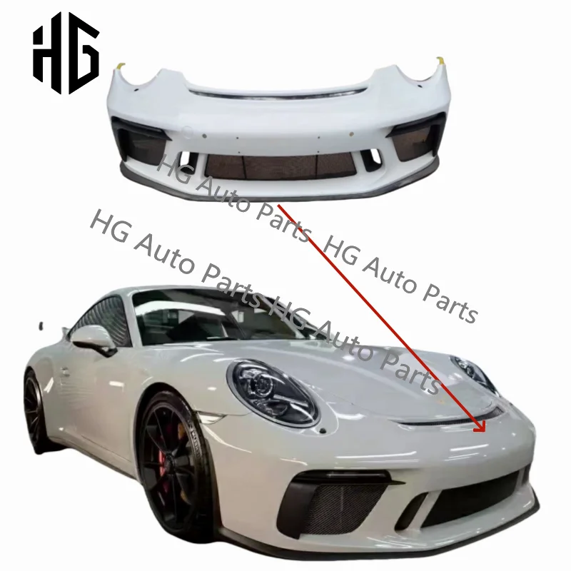 

Half Of Carbon GT3 Style Front Bumper Splitter Body kit For Porsche Carrera 911 991.2 GT3 Style Car Bumper Accessories