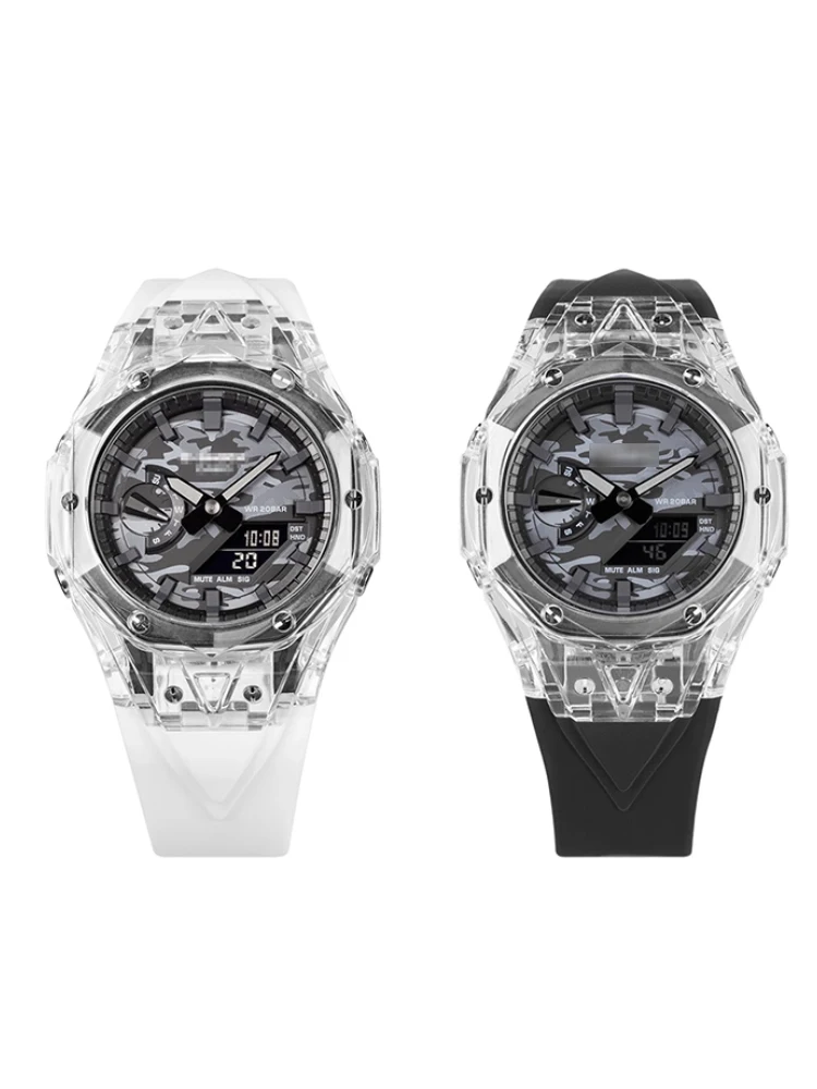 Комплект прозрачных модов для G-Shock GA-2100/GAB2100 |   Рамка безеля Casioak + резиновый спортивный ремешок |   Аксессуары для часов своими руками на заказ