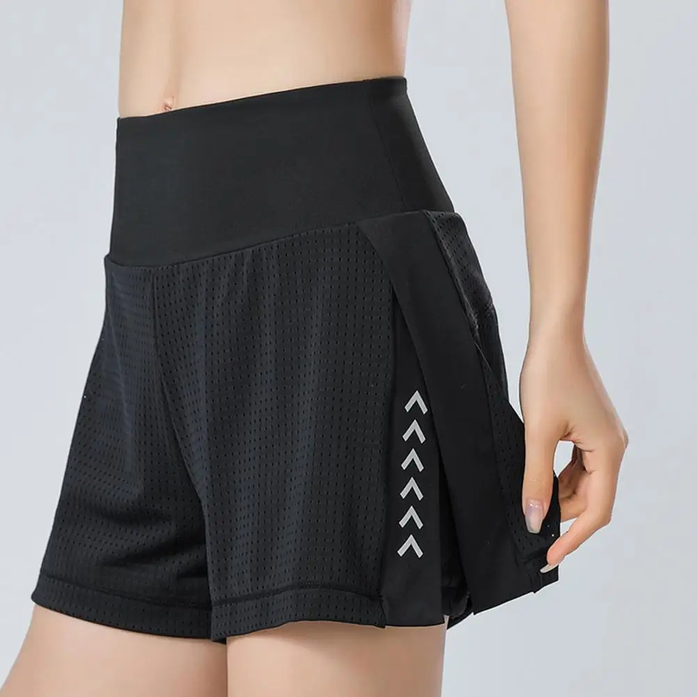 Dames Sport Shorts Nep Tweedelige Hardloopbroek Anti-Walking Fitness Yogabroek