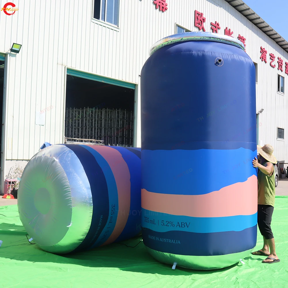 Outdoor Activities Advertising 3m 10ft High Giant Inflatable Juice Beer Can Model