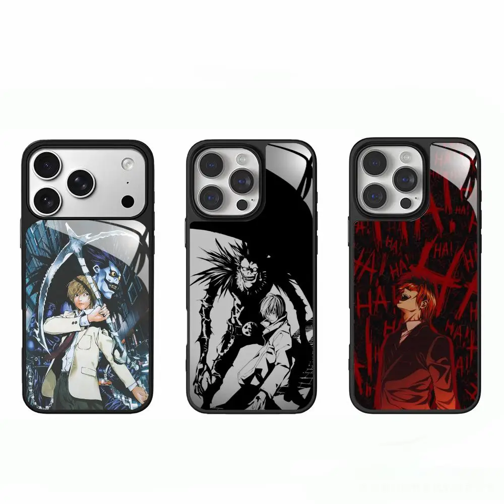 Classic Cool Anime DeaTh Note Phone Case For lPhone 18 17 16 e 15 14 13 12 11 Pro Max Plus For Anti-slip textured phone case