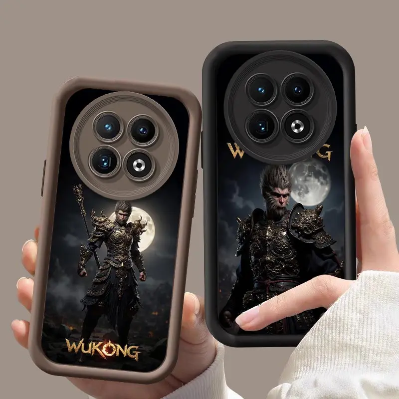 Realme12 WUKONG Silicone Phone Case For Realme 11 10 9i 9 ProPlus 8i 8 8Pro 7i 7Pro 7 6 5 Shockproof Back Cover