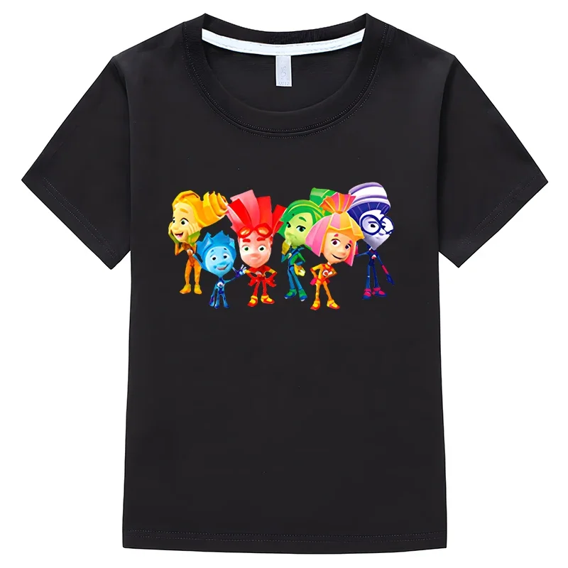 Meisjes De Fixies T-Shirt Voor Kinderen Korte Mouw T-Shirt Jongens Meisje 100% Katoen Grafische Anime T-Shirt Kids Kleding Y 2K Een Stuk