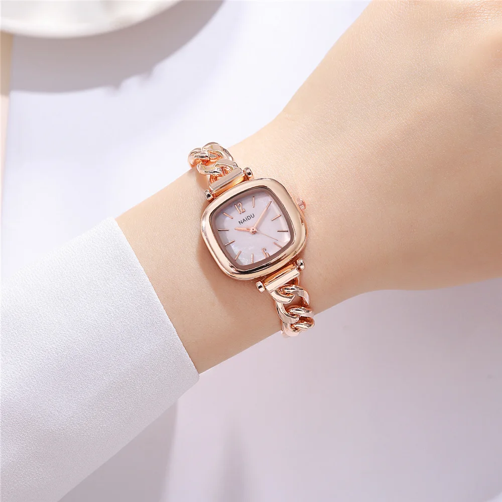 fashion small dial steel bracelet band women dress watch