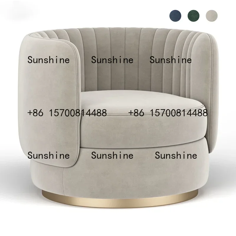 

Nordic light luxury sofa chair single fabric simple tatami leisure balcony tiger chair