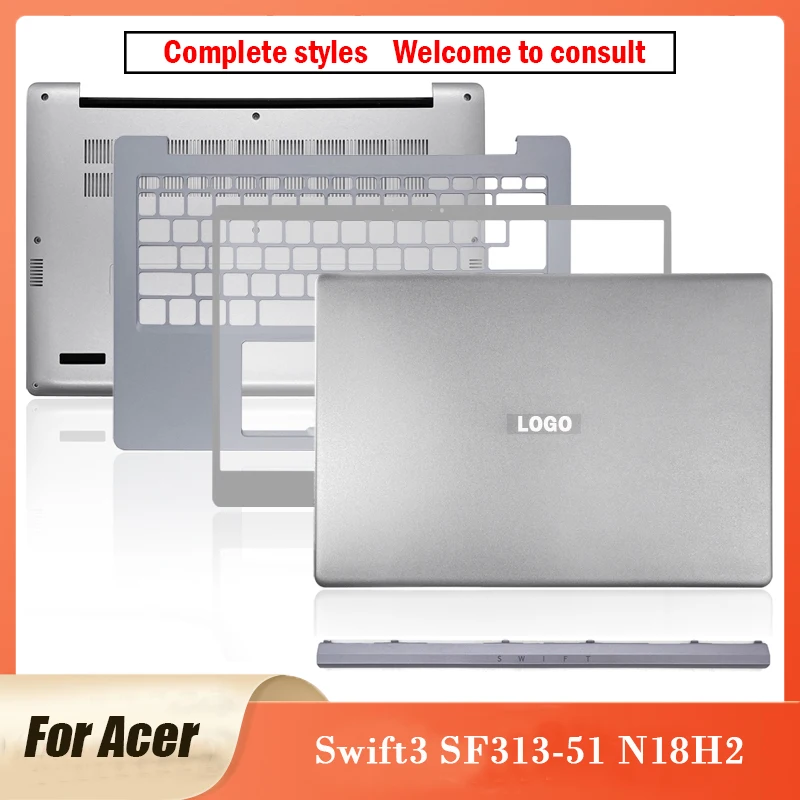 

New Original For Acer Swift3 SF313-51 N18H2 Laptop LCD Back Cover Front Bezel Palmrest Bottom Case Bottom Cover 13.3 In SF313-51