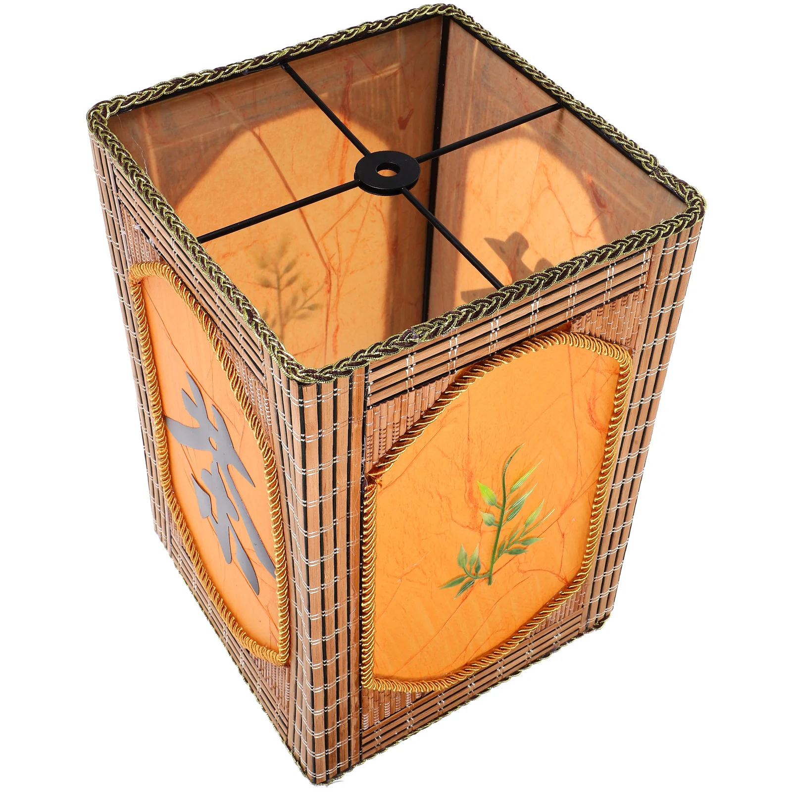 

Modern Bamboo Woven Lampshade Decorative Ceiling Lamp Cover Pendant Light Cover for Home Coffee Shop Restaurant