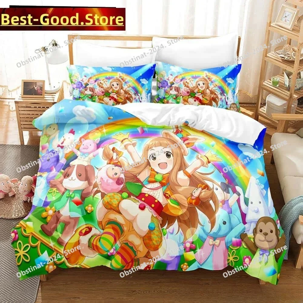 THE iDOLM@STER Cinderella Girls Starlight Stage Bedding Set Printed Comforter Duvet Cover Pillow Case 3 Pieces Kids Adult Size