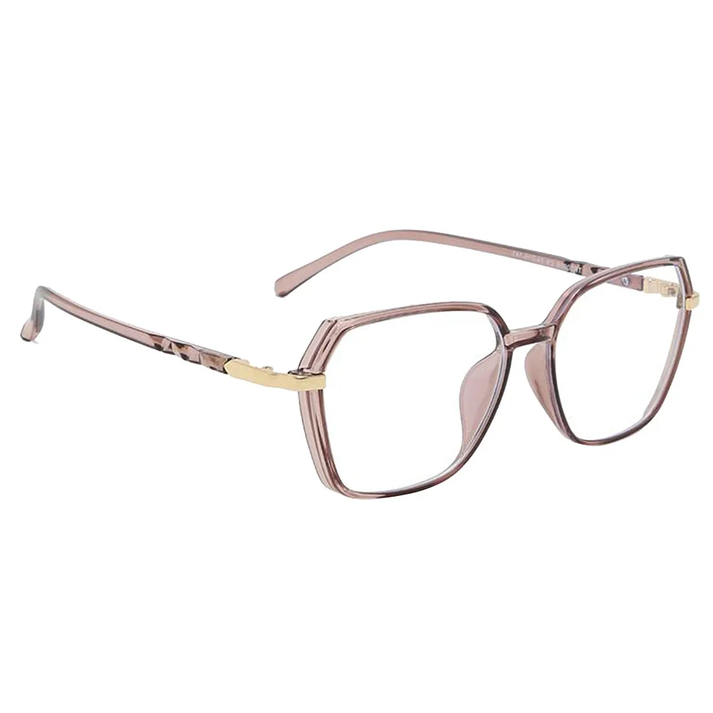 

1 Pair Anti-Blue Light Glasses Metal Frame Polygonal Design For Long Screen Use Unisex Eyewear Comfort Fit Home Office School