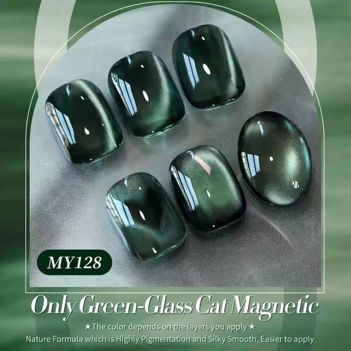 MIANEL Grünes Katzenauge-Nagel – Nail Art Emerald Green Bewertung und Preis
