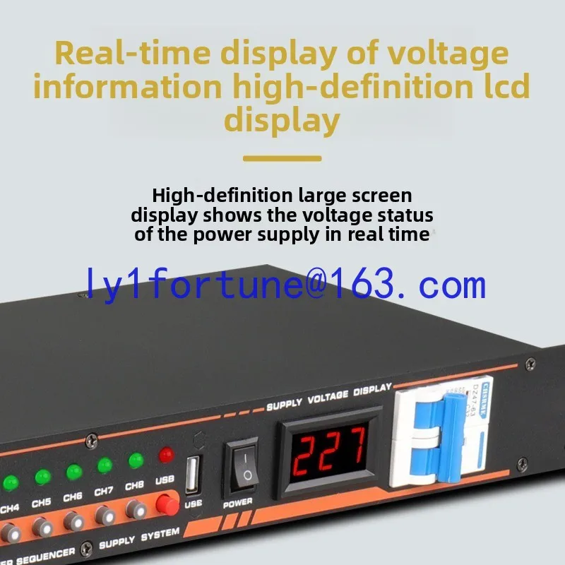 New 8 + 2-way Smart Power Sequencer Professional Sound Manager Stage Controller High Power