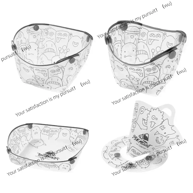 Ultralight Portable Foldable Camping Tableware Outdoor Folding Bowl Plate Cup Filter Travel Chopping Board Food-Grade Tableware