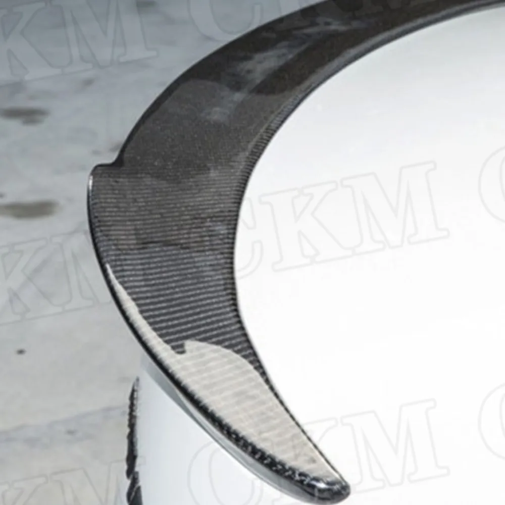 Carbon For W117 Rear Trunk Spoiler With Red Line For Benz CLA Class CLA180 200 220 250 CLA45 13-19 Rear Boot Duck Wings Tuning