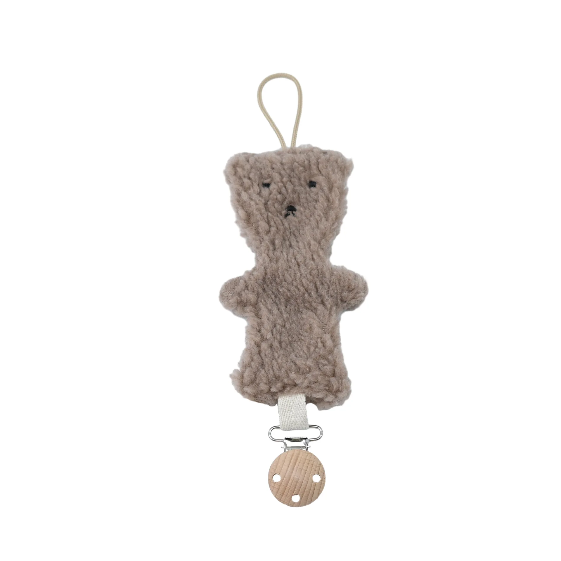 سلسلة لهاية كرتونية لطيفة، حامل لهاية، سلسلة لهاية الدببة القطيفة الناعمة، مشبك لهاية هدايا عيد الميلاد وعيد الفصح #5