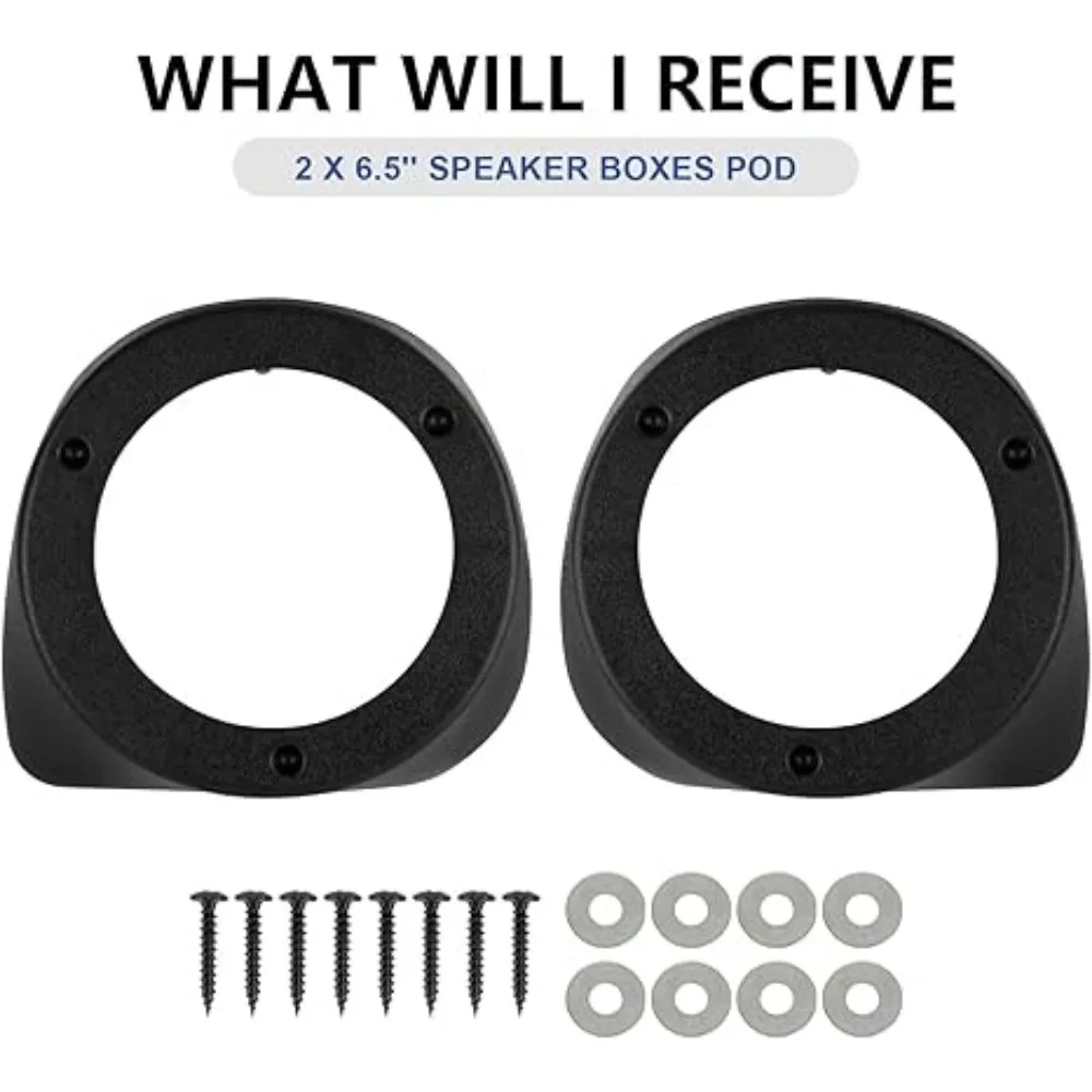 Kotak Sarung Tangan Fairing Bawah Sepeda Motor Kotak Speaker Pod 6.5 "untuk Harley Touring Electra Glide Street Glide Road Glide 1993-2022