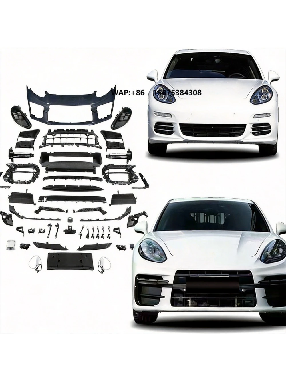 

970 to 976 Bodykit for Panamera 970.2 Upgrade 976 Turbo Body Kit Headlight for 970.2 to 976 Turbo Car Bumper