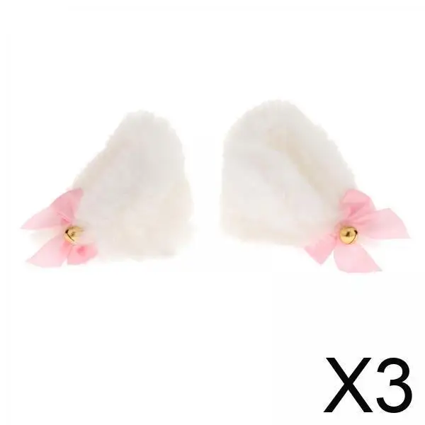 

Comfortable Plush Ears Helmet Cover Cat Design Removable Decor for Vintage Bicycle Helmet Snowboarding Skating Birthday Gift