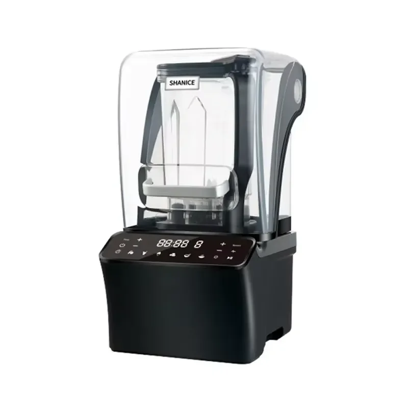 Heavy Commercial Multifunction Vacuum Smoothie Blender with Sound Enclosure Cover view 3