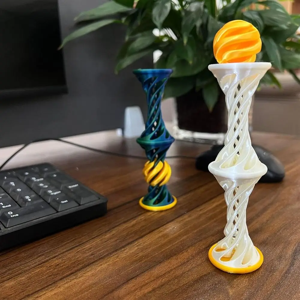 New Anxiety Relaxing 3D Printed Gear Ball Gear Sphere Sensory Needs Spin Ball Fidget Rotary Stress Ball for Kids