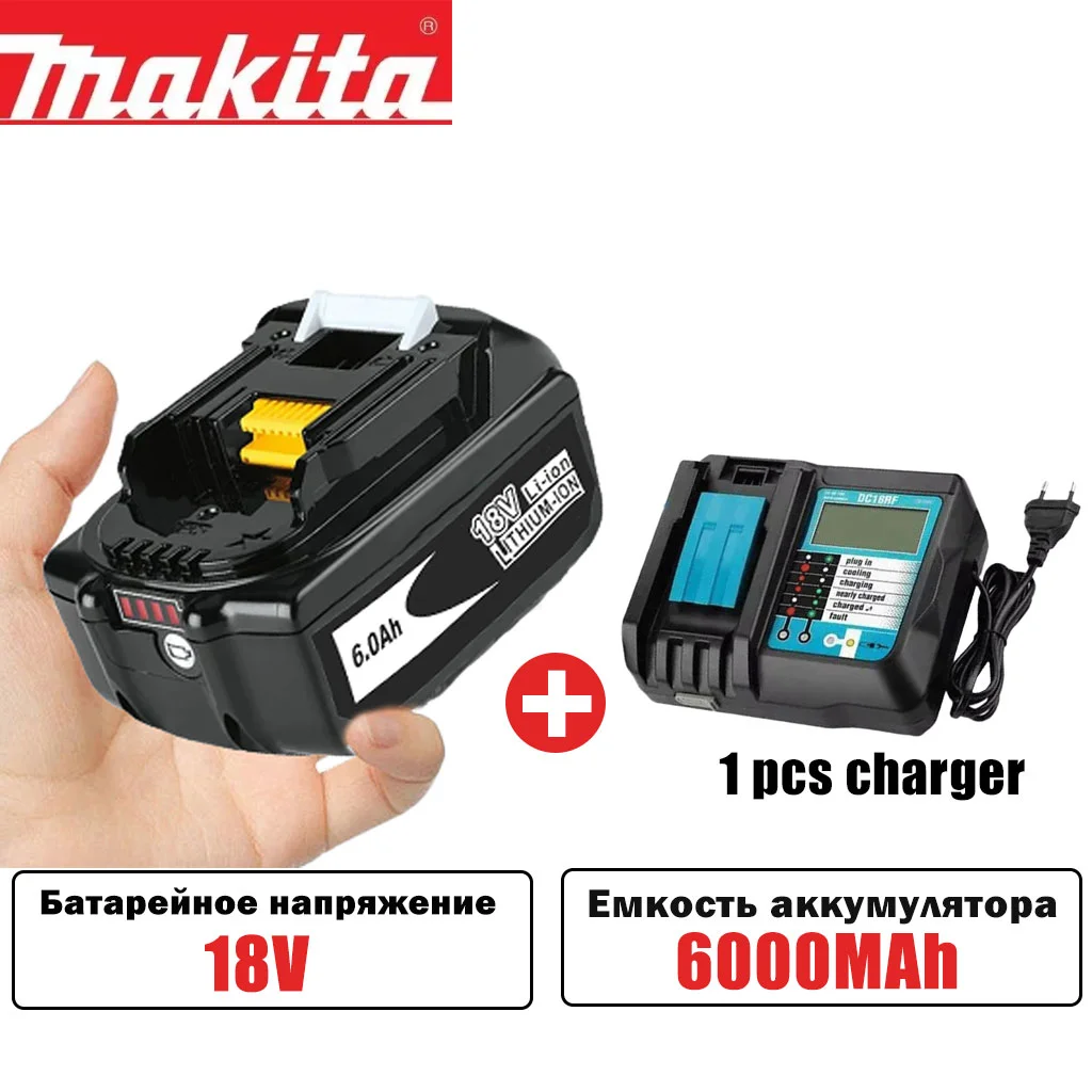 

Новый Makita BL1860 BL1830 BL1850 BL1860B LXT Электроинструмент Замена 18V оригинальный аккумулятор 6.0Ah/5.0Ah литиевая батарея