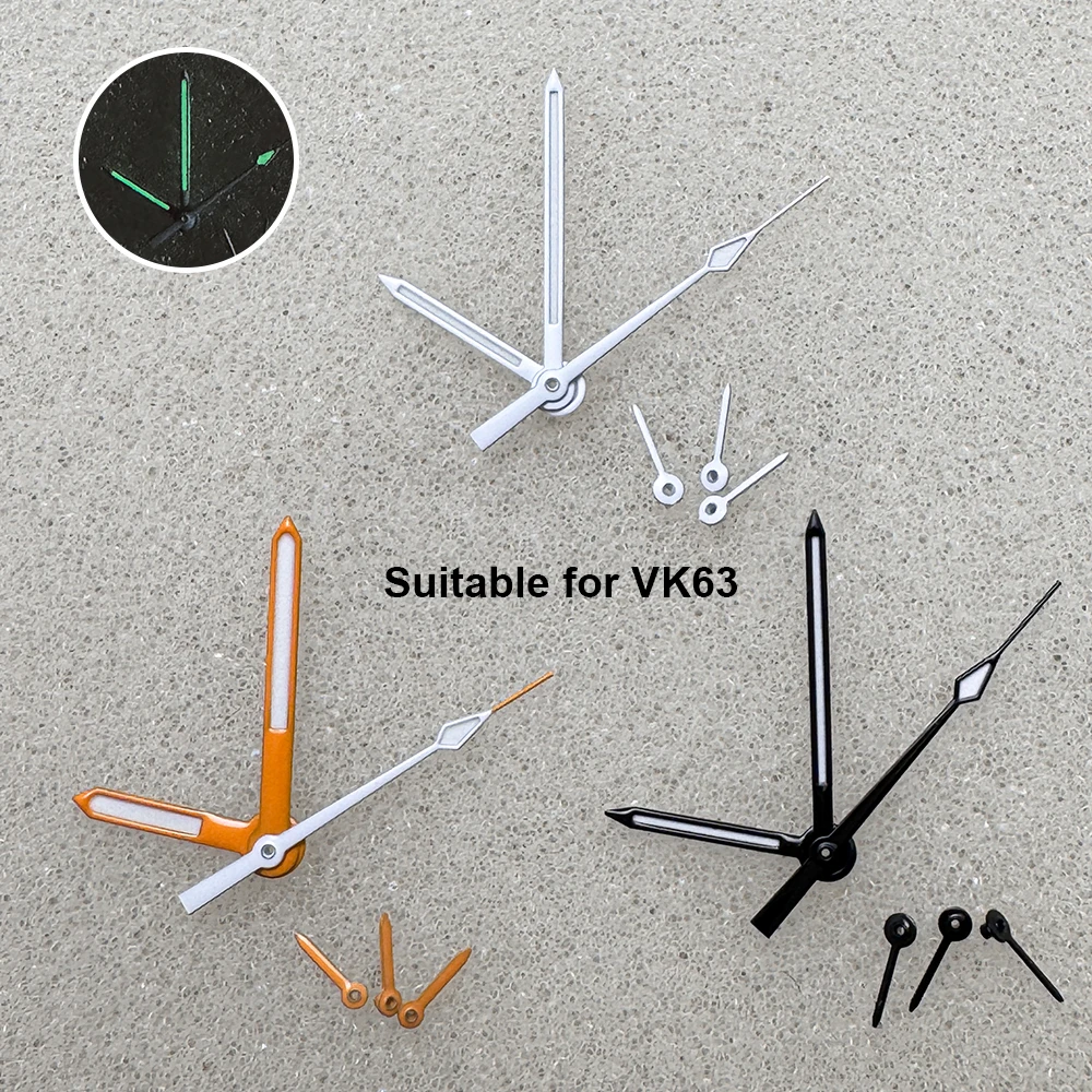 

Watch Hand Watch Needle Suitable for VK63 Quartz Movement Green Luminous Watch Modification Accessories