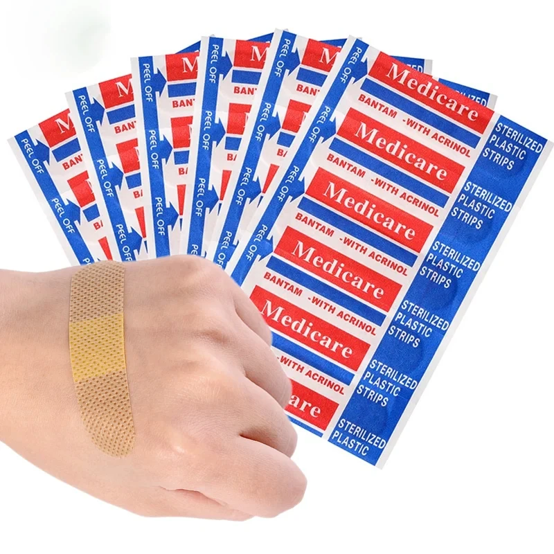 

10/30/50/70/100PCS Waterproof Band Aid Adhesive First Aid Emergency Kit Plasters For Skin Patches Breathable Woundplast