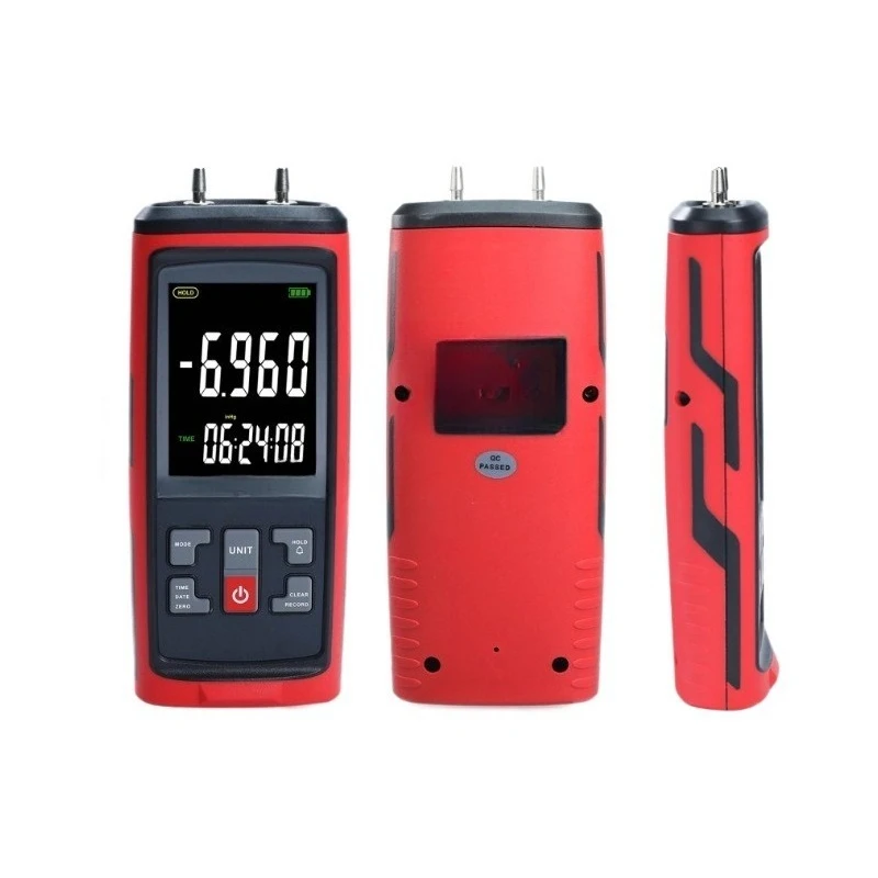 

Handheld Digital Pressure Gauge with Data Logging Differential Negative Pressure Tester