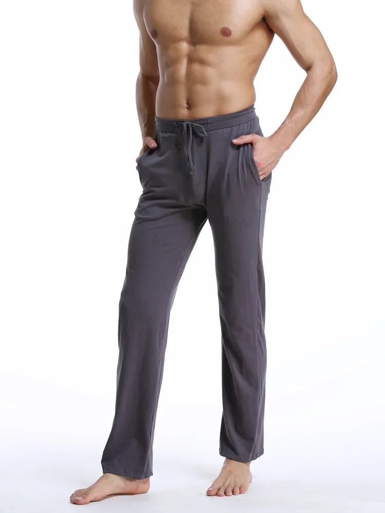 5 uds. Pantalones de casa informales de algodón fino de verano para hombre, pantalones de pijama deportivos para hombre, pantalones de casa ajustados