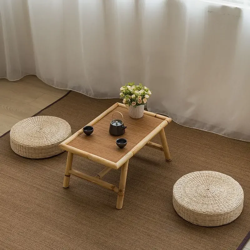 Simple bay window small table Japanese coffee household balcony tatami and chair homestay zen short