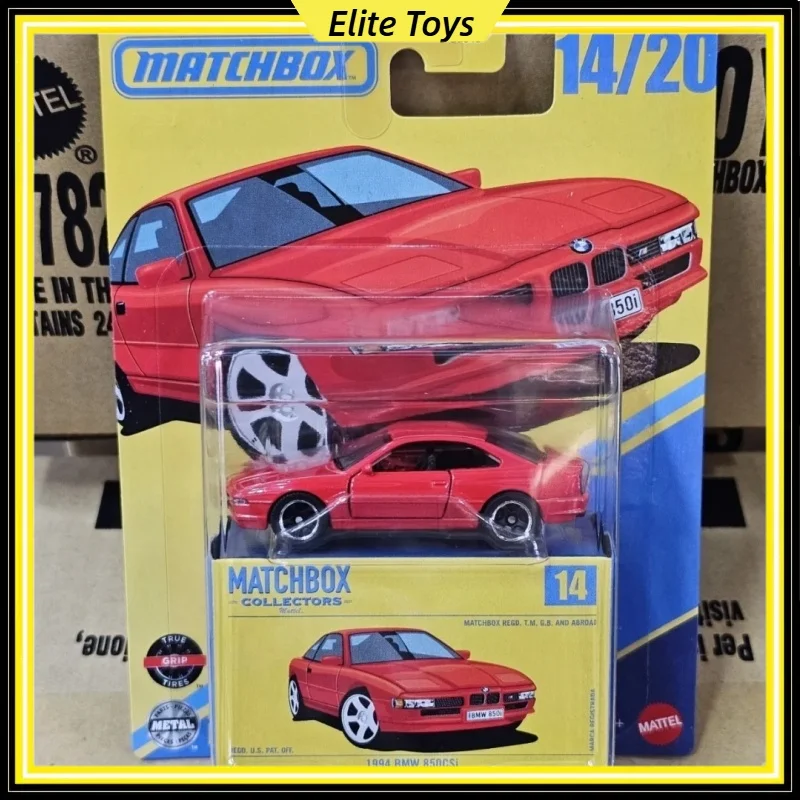Mattel Matchbox Seria Kolekcjonerska 1994 BMW 850CSI Metalowy Model Samochodu w Skali 1:64, Kolekcjonerski Model Pojazdu, Zabawka dla Chłopców, Prezent