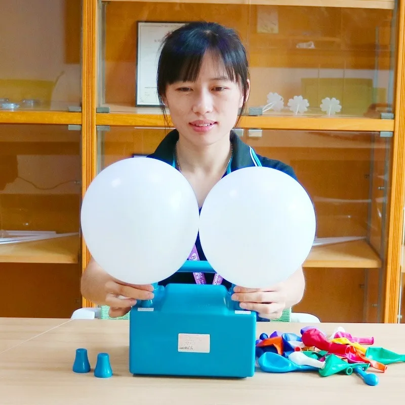 

Dual Nozzle Manual Balloon Pump – High-Flow Air Inflator for Party Latex & Foil Balloons, Double Hole Hand Pump for Fast Filling