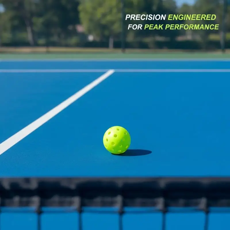 Pickleball-Bälle 12 Stück 40 Löcher Hochelastische Verschleißfeste Bälle für Outdoor-Platz Professionelles Training – Detail 9