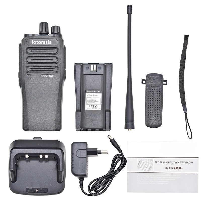 2Pcs/Lot BF-1909 Walkie Talkie Two-way Radio Set BF1909 UHF 400-470MHz 16CH Walkie-talkie Radios Transceiver